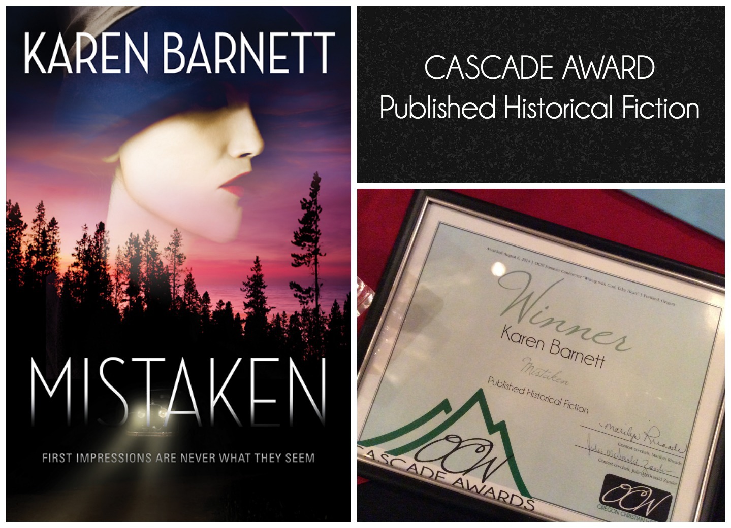 GIVEAWAY celebrating MISTAKEN’s Cascade Award!
